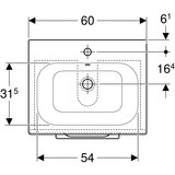 Geberit SELNOVA SQUARE 600 ORMARIĆ SA LAVABOOM 2 FIOKE AMERIČKI ORAH SVETLI GEBERIT | ePonuda.com