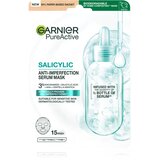 Garnier Pure Active Salicylic Sheet maska za nepravilnosti na koži lica 1 kom | shoptok.hr
