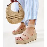 Gemre Beige wedge sandals Minna | Shoptok.si