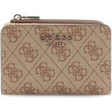 Guess Denarnice Laurel Ii Slg Zip Arnd Crd Cse Bež Cene
