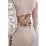 Kesi Ragged Beige Dress | shoptok.hr