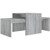 Maison Chic Komplet klubskih mizic - Kavne mizice - Nizka mizica siv sonoma 100x48x40 cm konstruiran les, (21752009) Cene
