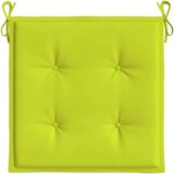 vidaXL Blazine za vrtne stole 4 kosi svetlo zelene 50x50x3 cm blago | Shoptok.si