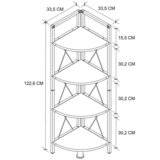 MID.YOU Kotni Regal Insasi 4, Antracit, Črna | Shoptok.si