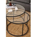 Hanah home sto za dnevnu sobu belarus 80 black transparent | ePonuda.com