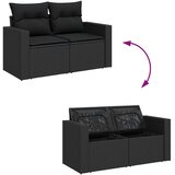  13-dijelni set vrtnih sofa s jastucima poliratan crni | shoptok.hr