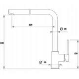 LAVEO slavina BONA BAB 269D (TUŠ) brušeni inox | ePonuda.com