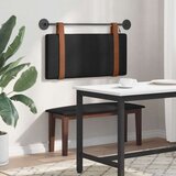  Viseće uzglavlje kreveta S LED svjetlom Crna Antikni PU | shoptok.hr