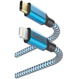 Hama polnilni/podatkovni kabel Reflect USB Type-C - Lightning/MFI 1,5 m moder 201561, (5000277617) | Shoptok.si
