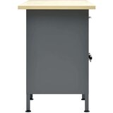 vidaXL Delovna miza črna 160x60x85 cm jeklo | Shoptok.si