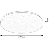 Rabalux 71448 - LED prigušiva stropna svetiljka DANNY 2 LED/80W/230V 3000-6500K Ø 77 cm + daljinski upravljač | Eponuda.com