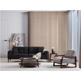 Atelier Del Sofa fotelja athena bergere light grey walnut Cene