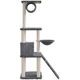  Penjalica za mačke sa stupovima za grebanje tamnosiva 131 cm | shoptok.hr