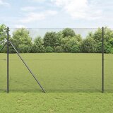 vidaXL zavarena žičana ograda s 13 postova Siva 1.5x50 m Čelik Cijene
