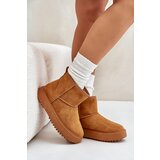 EVENTO Women's platform snow boots made of eco suede Camel Atteria | Eponuda.ba