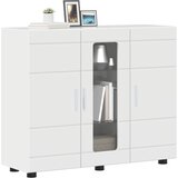  Drveni ormar s pohranom Visoki sjaj bijela 88,5 x 30,5 x 73 cm | Eponuda.com