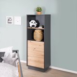 Roba Temno siv otroški regal v hrastovem dekorju 55x150 cm Lenn – | Shoptok.si