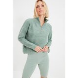 Trendyol Mint Zippered Knitwear Sweater Cijene