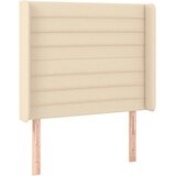  box spring s madracem LED krem 80 x 200 cm od tkanine | shoptok.hr