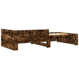  Okvir kreveta bez madraca dimljena boja hrasta 90x190 cm drveni | shoptok.hr