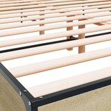  Posteljni okvir sonoma hrast 120x190 cm inž. les in kovina | Shoptok.si