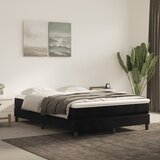 vidaXL Vzmetnica z žepkasto vzmetjo črna 140x200x20 cm žamet Cene