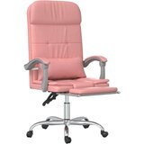  Masažni uredski naslonjač od umjetne kože ružičasti | shoptok.hr