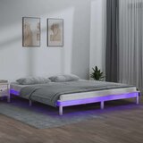  Okvir za krevet bijeli 160 x 200 cm od masivnog drva | shoptok.hr