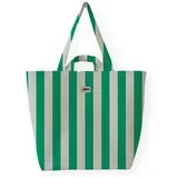 Nakupovalne torbe Bold Stripe Bag - Green Zelena