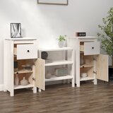  Komode 2 kom bijela 40x35x80 cm od masivne borovine | Eponuda.com