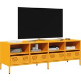 Maison Chic TV omarica - TV stojalo - Televizijska omarica gorčično rumena 135x39x43,5cm hladno valjano jeklo, (21699061) | Shoptok.si