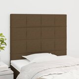 The Living Store Posteljno vzglavje 2 kosa temno rjavo 90x5x78/88 cm blago - Vzglavje, (21660421) | Shoptok.si