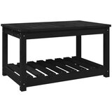 vidaXL vrtni stol crni 82 5 x 50 5 x 45 cm od masivne borovine | shoptok.hr