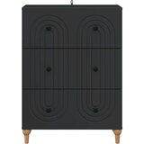  Ormar s ladicama Crna 66 x 34 5 x 90 cm Konstruirano drvo - Crna | shoptok.hr