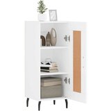 vidaXL Komoda bela 34,5x34x90 cm inženirski les | Shoptok.si