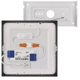  LED plafonsko svetlo LED/12,5W/230V 3000/3500/4000K 17x17 cm crna | Eponuda.com