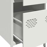 vidaXL Komoda bela 35x39x73,5 cm hladno valjano jeklo | Shoptok.si
