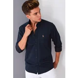 Dewberry G785 MEN'S SHIRT-NAVY-1