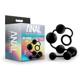 Blush Anal Adventures Platinum Silicone Anal Beads Large Black u