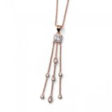  Ženski oliver weber reason zirconia rose gold lančić sa swarovski cirkonima ( 12252rg ) Cene