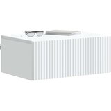  Stenski nočni omarici s predalom 2 pcs Bela 49 x 34,5 x 20 cm, (5000209868) | Shoptok.si