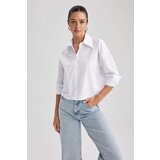 Defacto Crop Poplin Long Sleeve Shirt | shoptok.hr