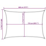  Jedro za zaštitu od sunca 160 g/m² svjetlozeleno 6 x 8 m HDPE | shoptok.hr