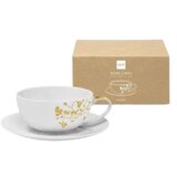 PPD Papperproducts Design šolja sa tacnom - Pure Branch, Gold, 350ml Cene