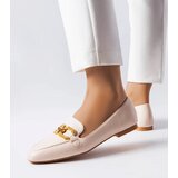 Gemre Beige loafers with a buckle Rousseau | Shoptok.si