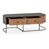 MOME Stolić za kavu od masivnog manga u prirodnoj boji 60x120 cm Curve – | shoptok.hr