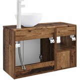  Set namještaja za kupaonicu 2 kom. Staro drvo Konstruirano drvo Smeđa 49,5 x 35 x 80 cm | shoptok.hr