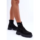 Boto Classic Suede Fleece Boots Black Vergilia | Shoptok.si