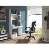 XORA GAMING STOL kovina, umetna masa, tekstil črna, bela | Shoptok.si