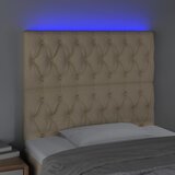  LED uzglavlje krem 90x7x118/128 cm od tkanine | shoptok.hr